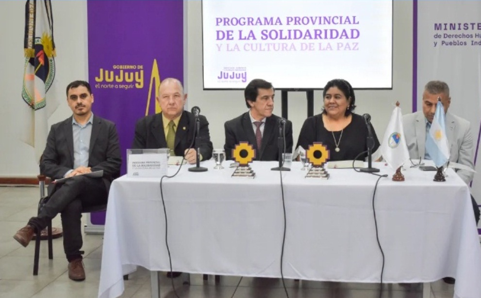 Natalia Sarapura lanzó el Programa Provincial de la Solidaridad y la cultura de la paz