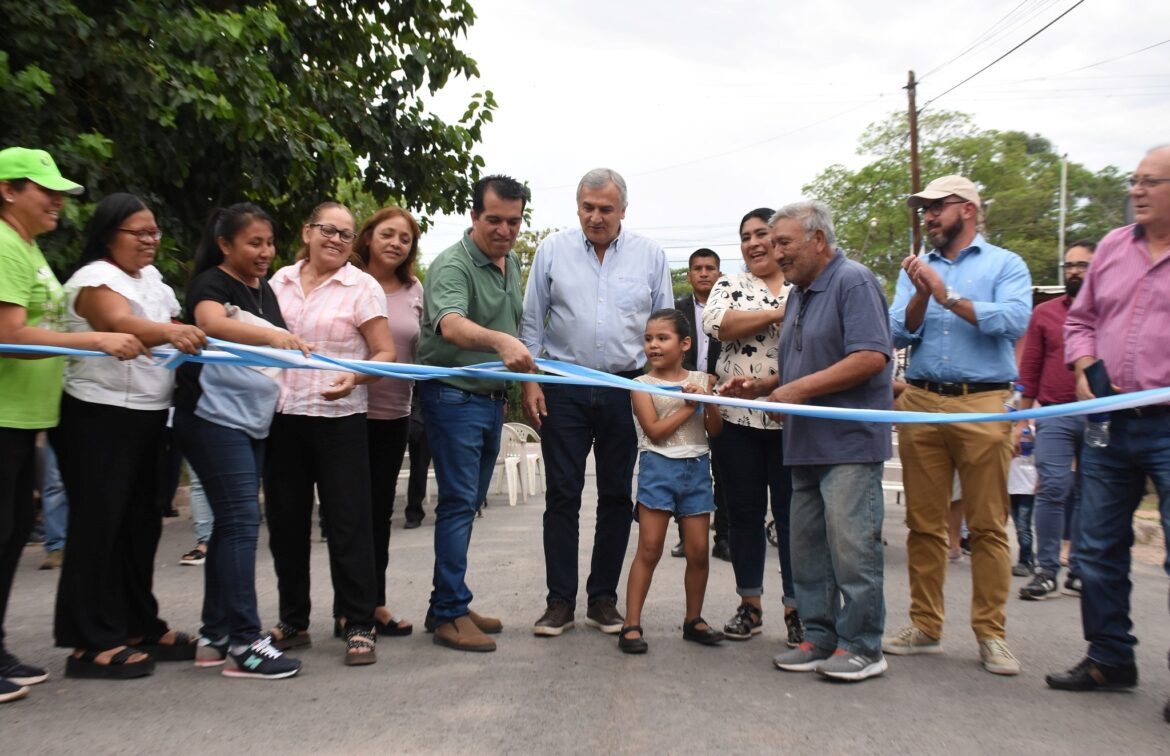 Morales inauguró obras de pavimentación en cuatro municipios
