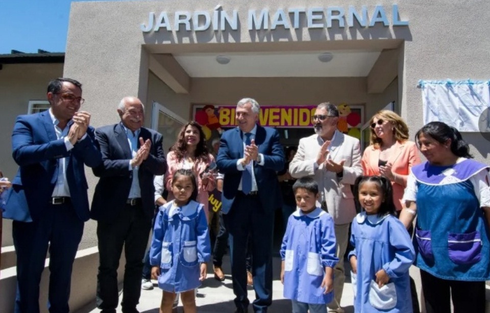 Morales inauguró un jardín maternal en Cuyaya