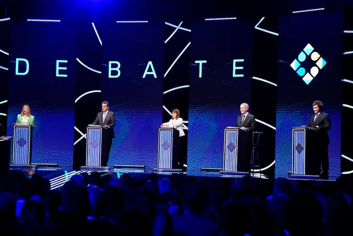 El debate presidencial tuvo un pico de 44 puntos de rating