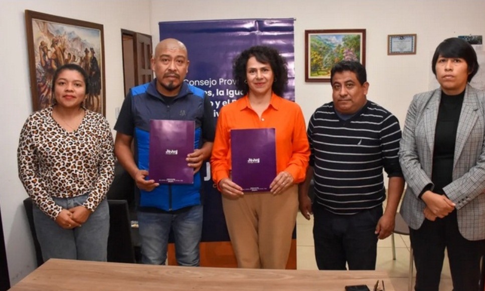 Consejo Provincial de Mujeres y municipio de Fraile Pintado firmaron convenio